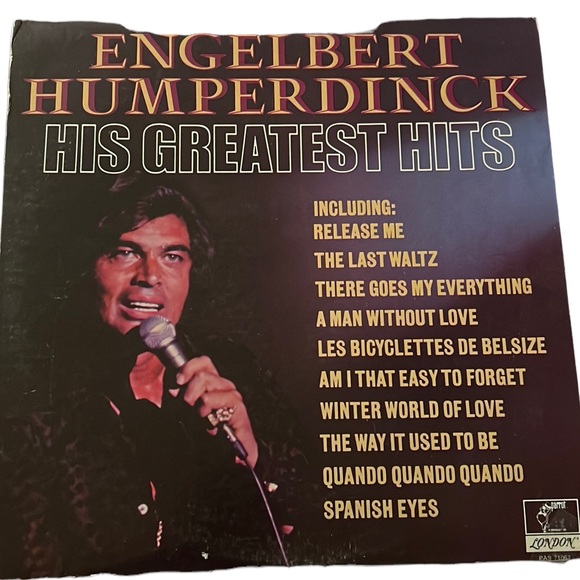 Vintage Engelbert Humperdinck His Greatest Hits LP Vinyl Record - Picture 1 of 6
